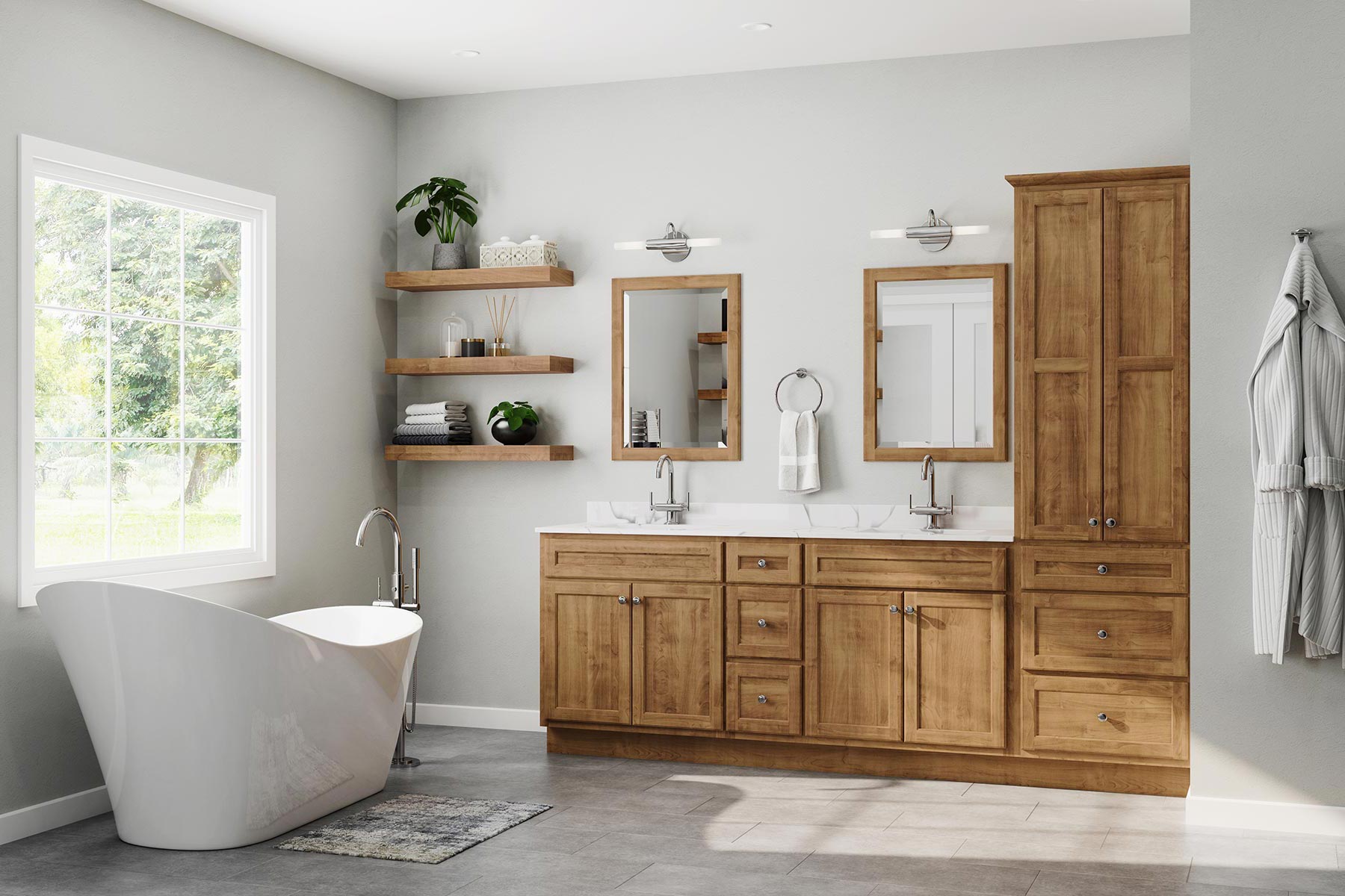 Bathroom Vanity To Match Wood Floor